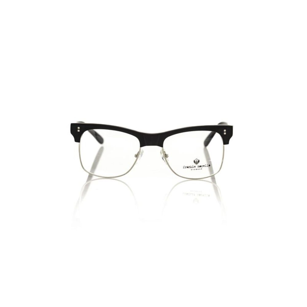 Frankie Morello Black Metallic Men's Eyeglass Men's Frame